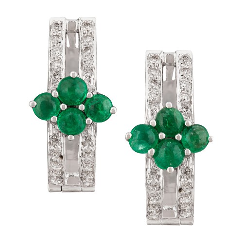 EMERALD EARRING _ T CABS 16